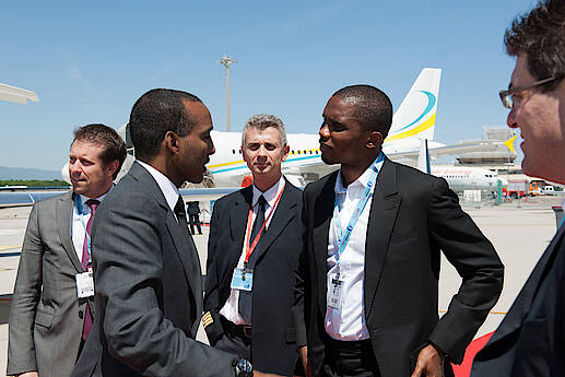 EBACE 2012 Geneva - Abakar Manany, Samuel Eto'o