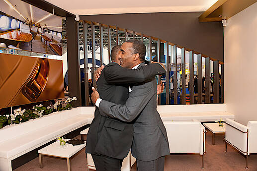EBACE 2012 Geneva - Abakar Manany, Samuel Eto'o